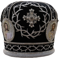 Митра  "Крест"  чёрная