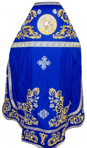 Облачение священника, вишитое на габардине, вишивка
