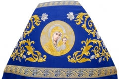 Облачення священника, вишите на габардині, вишивка &quot;Роза&quot; з пришивним галуном