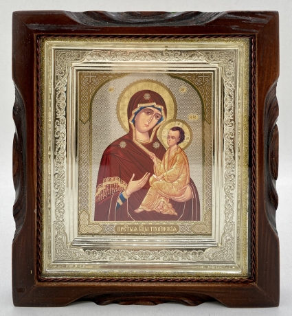 Ікона Богородиці "Тихвінська" 19х17