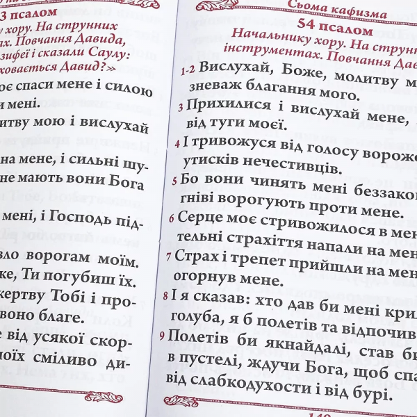 Псалтир великим шрифтом на будь-яку потребу