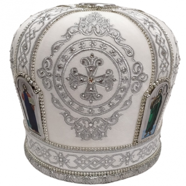 Митра Ромб белая