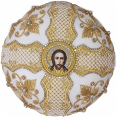 Митра  "Узор"  белая