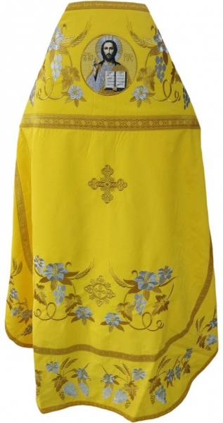 Облачение священника, вишитое на габардине, вишивка