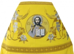 Облачення священника, вишите на габардині, вишивка &quot;Лілія&quot; з пришивним галуном