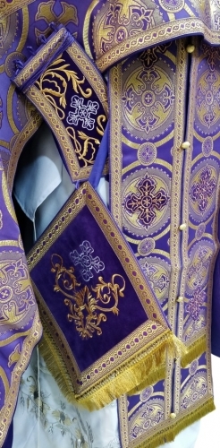 Облачение священника комбинированное из парчи