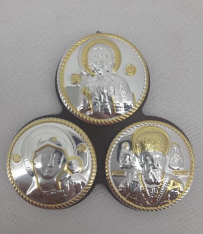 Автомобільний трійник, тиснення, круглі, трикутник