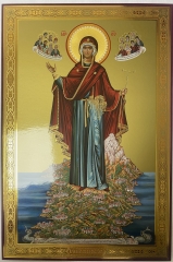 Ікона Богородиці &quot;Ігуменя Афону&quot; 30х20см