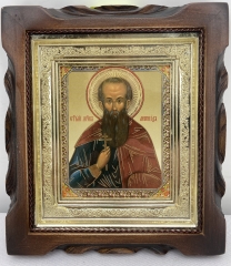 Ікона св. муч. Леонід 19х17  