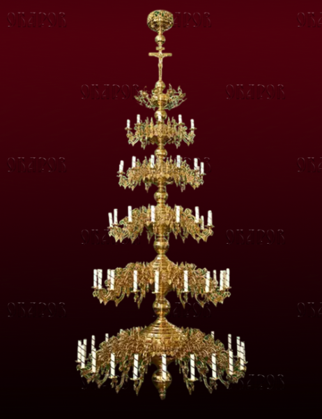 Паникадило 5 ярусное на 76 свечей №33