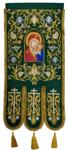 Хоругви вышитые (пара) новая вышивка, вышитая икона