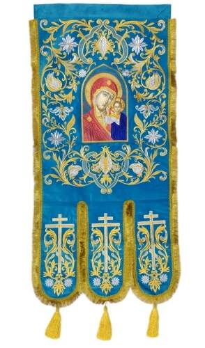 Хоругви вышитые (пара) новая вышивка, вышитая икона