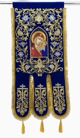 Хоругви вышитые (пара) новая вышивка, вышитая икона