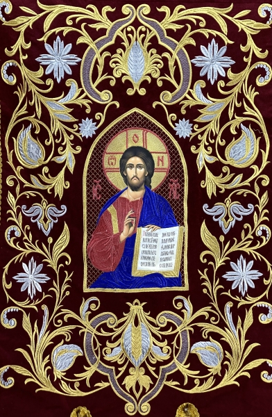 Хоругви вышитые (пара) новая вышивка, вышитая икона