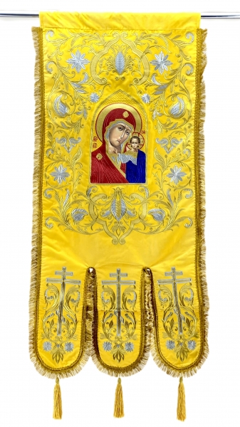 Хоругви вышитые (пара) новая вышивка, вышитая икона