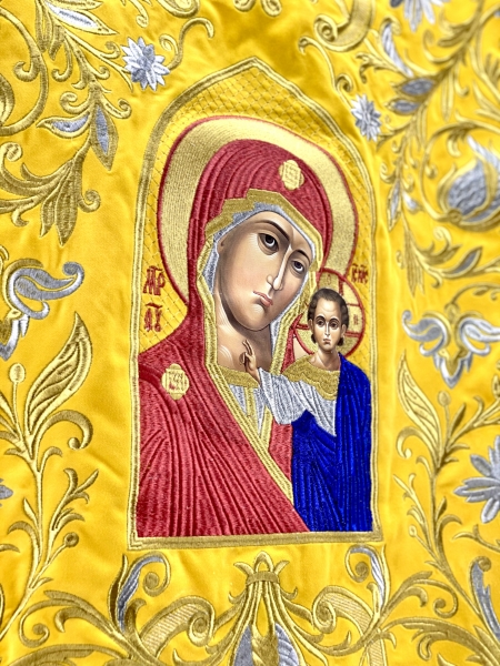 Хоругви вышитые (пара) новая вышивка, вышитая икона