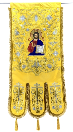 Хоругви вышитые (пара) новая вышивка, вышитая икона