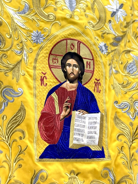 Хоругви вышитые (пара) новая вышивка, вышитая икона