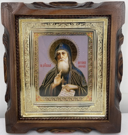 Ікона св. преп. Антоній Печерський 19х17  
