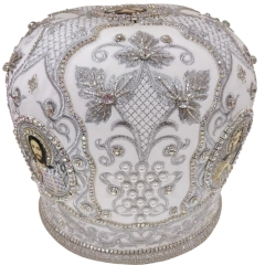 Митра  Узор  белая