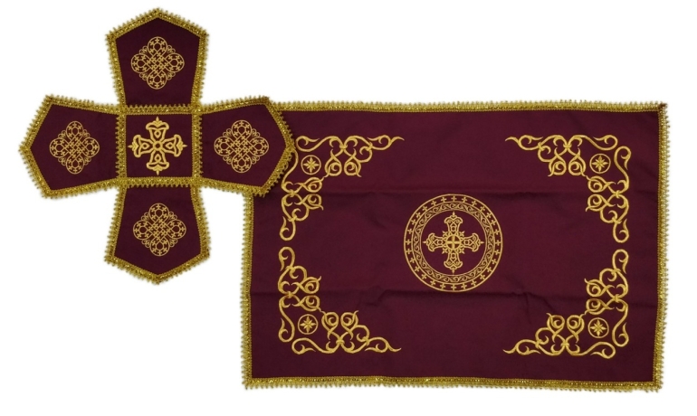 Покровцы та воздух с вишивкой "Круг" 47х70