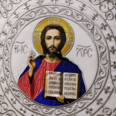 Облачення священника вишите на габардині, вишивка &quot;Коло&quot; з пришивним галуном