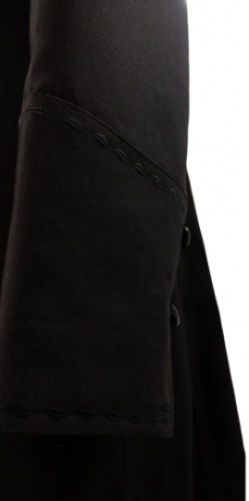 Підрясник з вишивкою чорного кольору, платтєвий, тканина тіар