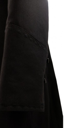 Підрясник з вишивкою чорного кольору, платтєвий, тканина тіар