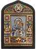 Икона Богородици: "Неувядаемый цвет" (эмаль) 11,5х8