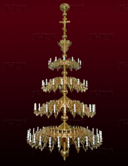 Паникадило 4 ярусное на 80 свечей №37