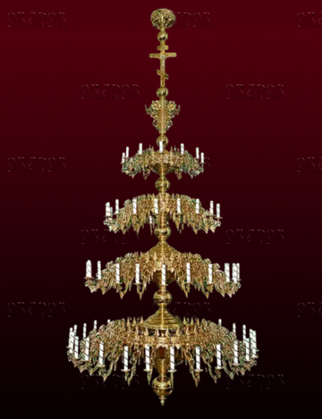 Паникадило 4 ярусное на 80 свечей №37