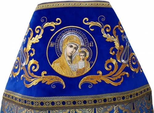 Облачення священника комбіноване з парчі , з вишитим опліччям, вишивка "Новий візерунок"