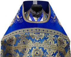 Облачення священника комбіноване з парчі , з вишитим опліччям, вишивка &quot;Новий візерунок&quot;