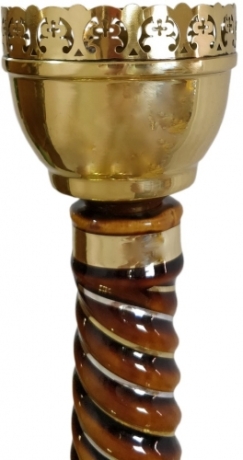 Подсвечник (коричневая керамика) на 56 свечей