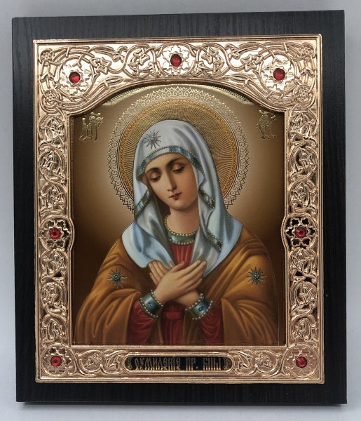 Икона Умиление Пресвятой Богородицы 15х18