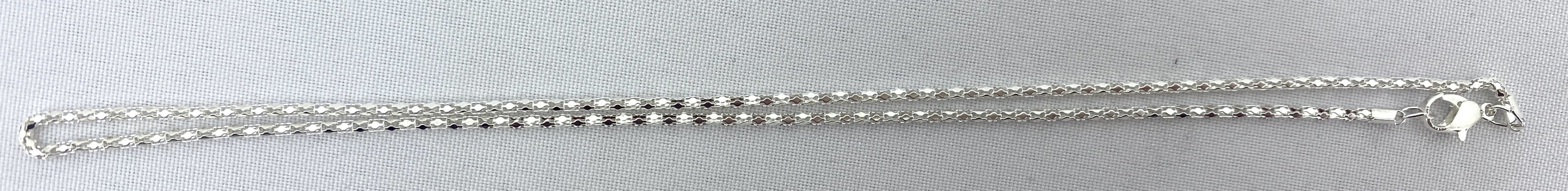 Ланцюжок металевий, ланки плетені 22,5см