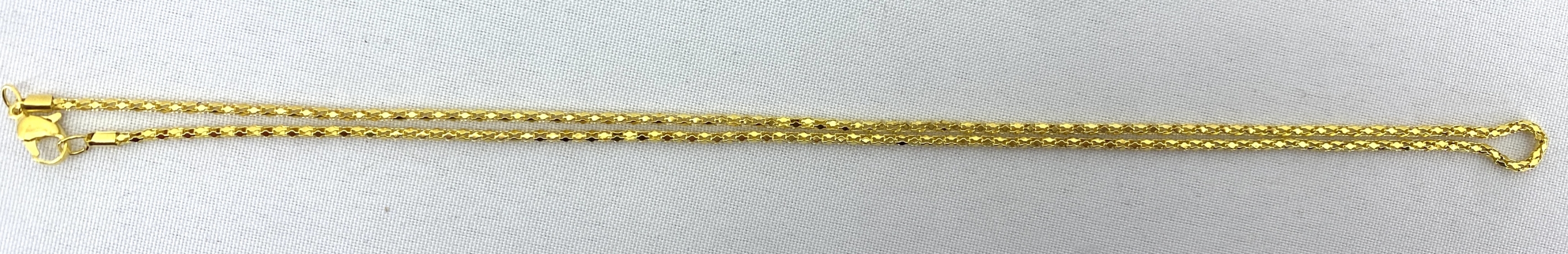 Ланцюжок металевий, ланки плетені 22,5см