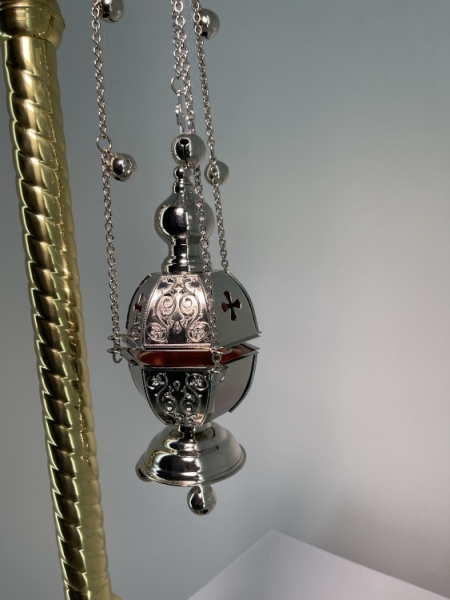 Кадило шестигранне, без емалі, з дзвіночками