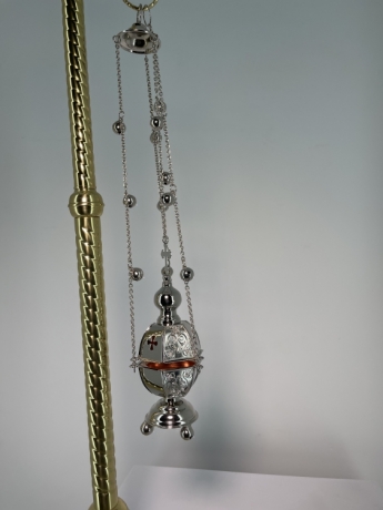 Кадило шестигранне, без емалі, з дзвіночками