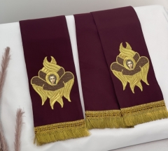 Закладка  "Херувим"  бордовая