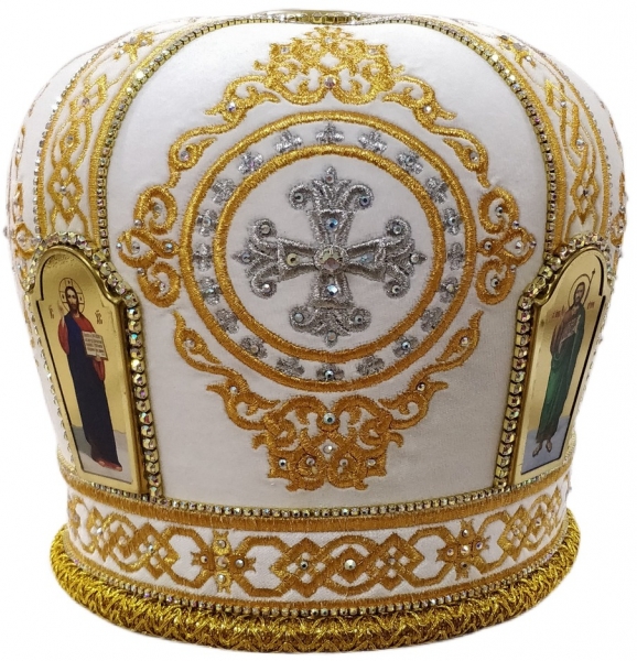 Митра Ромб белая