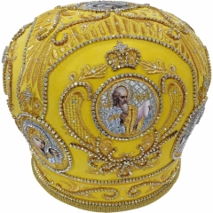 Митра  "Корона"  жёлтая 