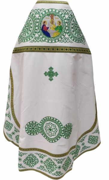 Облачение священника, вишитое на габардине, вишивка
