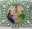 Облачение священника, вишитое на габардине, вишивка "Круг" с пришивним галуном