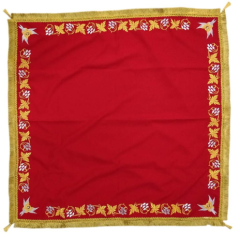 Накидка "Виноград" с дорогой бахрамой