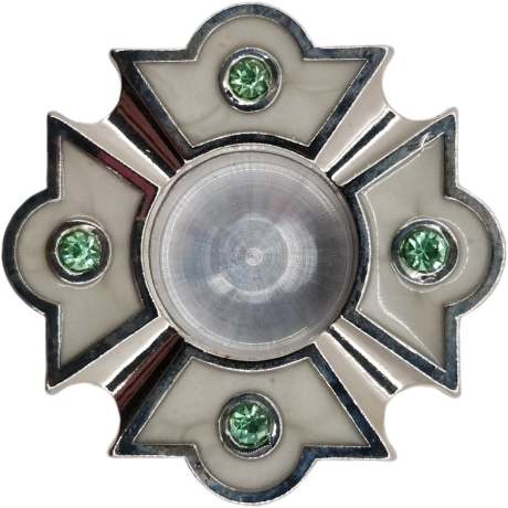 Капсула з емаллю Ф5см бел.ем.зел.кср