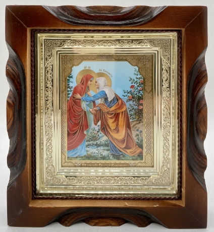 Ікона зустріч Божої Матері та праведної Єлизавети 19х17