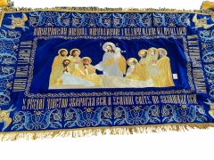 Плащаниця Богородиці, оксамит 100х165см