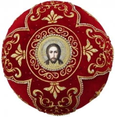 Митра  "Крест №2"  Красная