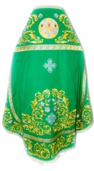 Облачення священника, вишите на габардині, вишивка &quot;Роза&quot; з пришивним галуном